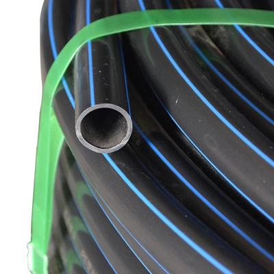 PE নীল বা কালো সঙ্গে নীল স্ট্রিপ HDPE জল পাইপ জন্য জল সরবরাহ অ্যাপ্লিকেশন