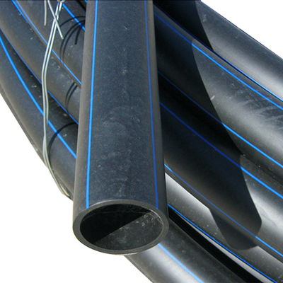 PE নীল বা কালো সঙ্গে নীল স্ট্রিপ HDPE জল পাইপ জন্য জল সরবরাহ অ্যাপ্লিকেশন