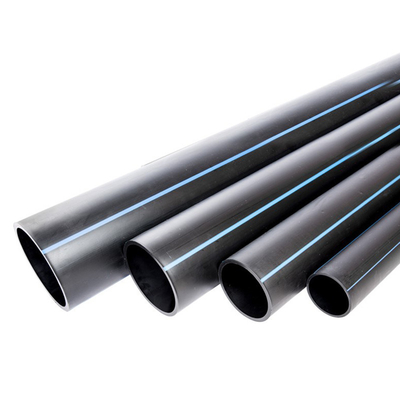 DN16mm-1800mm এইচডিপিই পাইপ পিই পাইপ আইএসও9001 এর সাথে শংসাপত্রিত নীল বা কালো