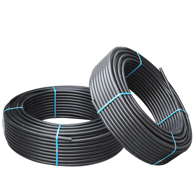 PN6-PN16 চাপ রেটিং পিই কাঁচামাল এবং 1.25mpa-2.5mpa চাপ ক্ষমতা দিয়ে তৈরি এইচডিপিই জল সরবরাহ পাইপ